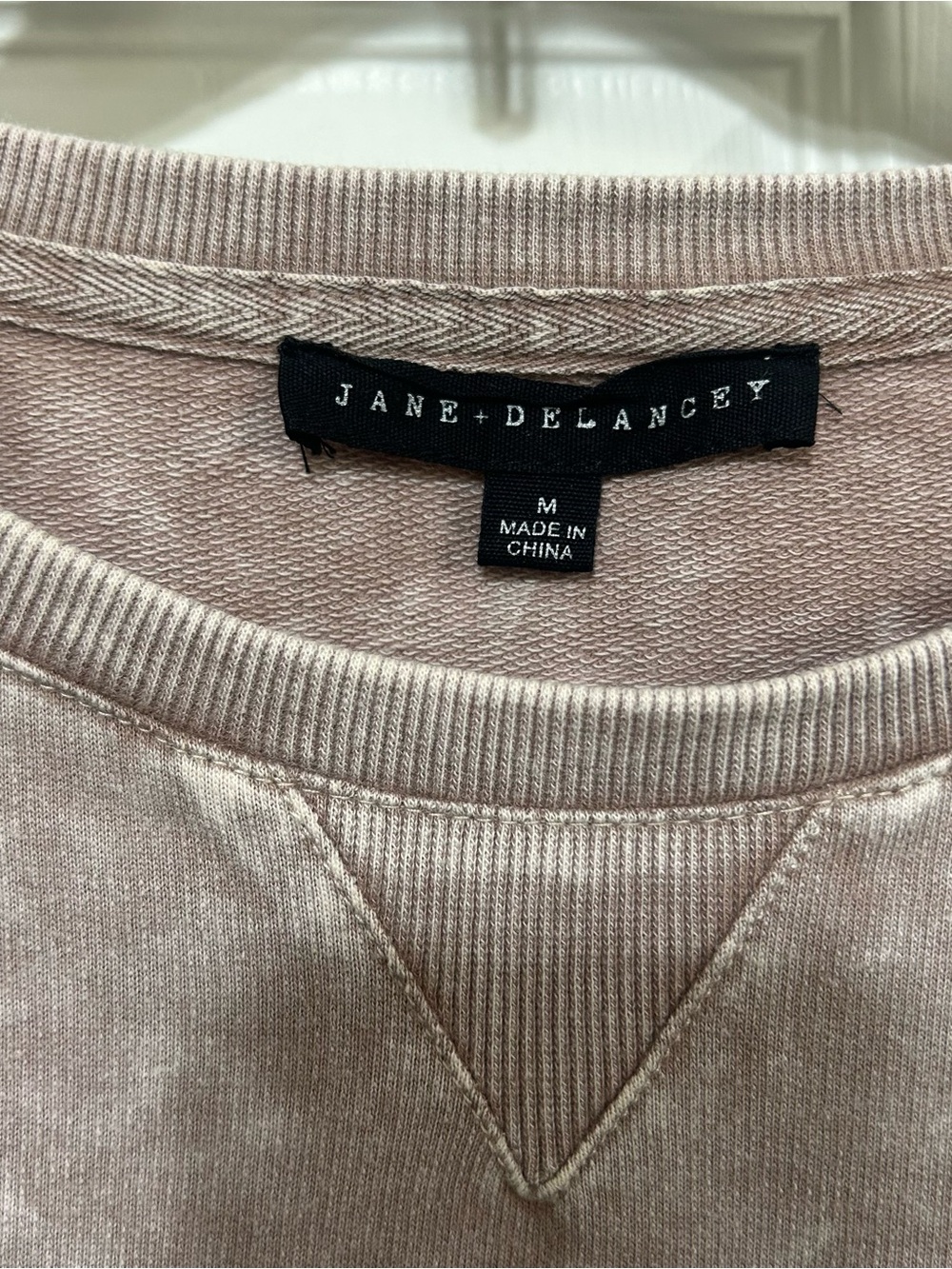 Jane & Delancey Zadig & Voltaire Dusty Pink Mineral-Wash Sweatshirt Sz M - Picture 4 of 10